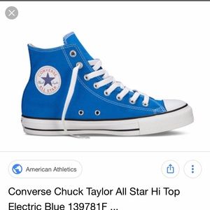 High top converse electric blue